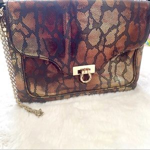 Elaine Turner Snakeskin Clutch